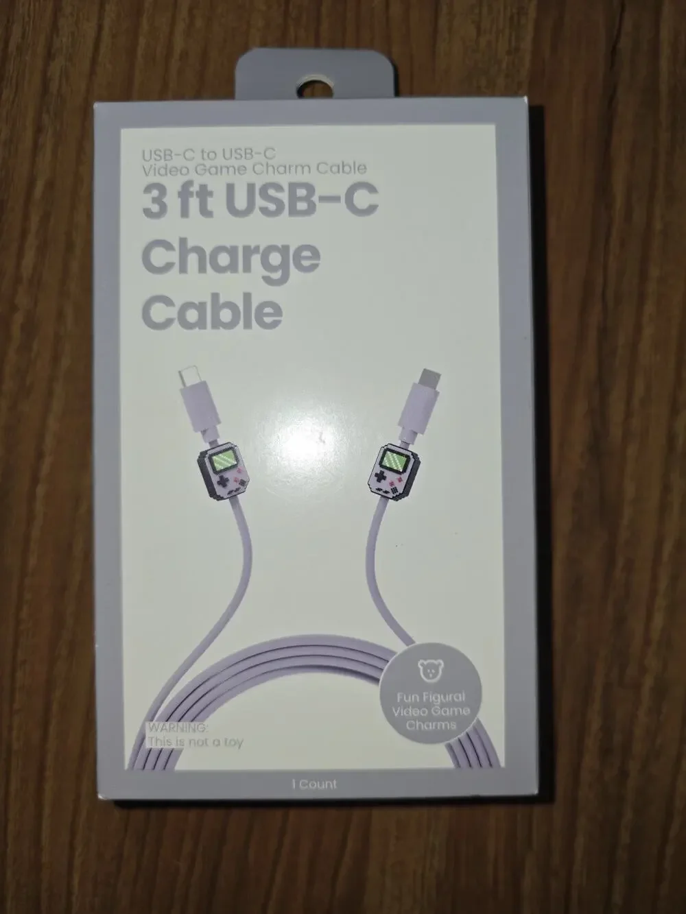 3ft Usb-C Video Game Charm Cable
